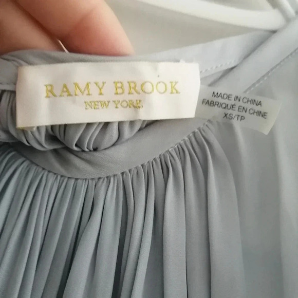 Ramy Brook Paris Drop Waist Sleeveless Pleated Mini Dress Lightweight Event XS - Picture 11 of 16